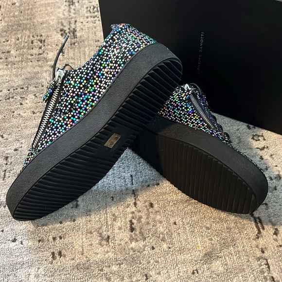 Giuseppe Zanotti Double Zip Low Top Sneakers - Picture 7 of 9